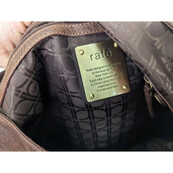 Y2K 90s Vintage Rafe New York Over Shoulder Hobo Bag Patchwork Leather Purse - Picture 13 of 13